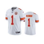 Men's Kansas City Chiefs #1 Jerick McKinnon White Vapor Untouchable Limited Stitched Football Jersey