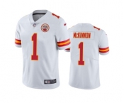 Men's Kansas City Chiefs #1 Jerick McKinnon White Vapor Untouchable Limited Stitched Football Jersey