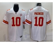 Men's Kansas City Chiefs #10 Isiah Pacheco White 2022 Vapor Untouchable Stitched NFL Nike Limited Jersey