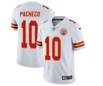 Men's Kansas City Chiefs #10 Isiah Pacheco White Vapor Untouchable Limited Stitched Football Jersey