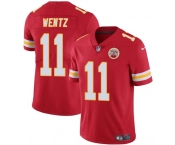 Men’s Kansas City Chiefs #11 Carson Wentz Red Vapor Untouchable Limited Football Stitched Jersey