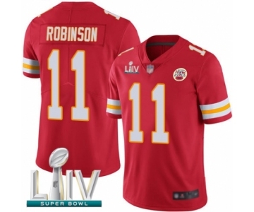 Men's Kansas City Chiefs #11 Demarcus Robinson Red Team Color Vapor Untouchable Limited Player Super Bowl LIV Bound Football Jersey