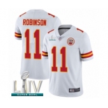 Men's Kansas City Chiefs #11 Demarcus Robinson White Vapor Untouchable Limited Player Super Bowl LIV Bound Football Jersey