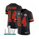 Men's Kansas City Chiefs #14 Sammy Watkins Limited Black Rush Vapor Untouchable Super Bowl LIV Bound Football Jersey