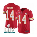 Men's Kansas City Chiefs #14 Sammy Watkins Red Team Color Vapor Untouchable Limited Player Super Bowl LIV Bound Football Jersey