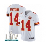 Men's Kansas City Chiefs #14 Sammy Watkins White Vapor Untouchable Limited Player Super Bowl LIV Bound Football Jersey