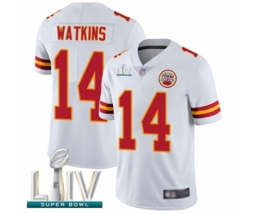 Men's Kansas City Chiefs #14 Sammy Watkins White Vapor Untouchable Limited Player Super Bowl LIV Bound Football Jersey