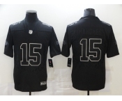 Men's Kansas City Chiefs #15 Patrick Mahomes Black Commemorative Edition Vapor Untouchable Limited Jersey