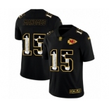 Men's Kansas City Chiefs #15 Patrick Mahomes Black Jesus Faith Limited Player Football Jersey