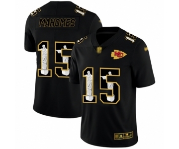 Men's Kansas City Chiefs #15 Patrick Mahomes Black Jesus Faith Limited Player Football Jersey