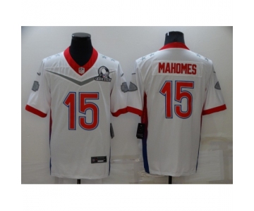 Men's Kansas City Chiefs #15 Patrick Mahomes Nike White 2022 AFC Pro Bowl Game Jersey