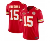 Men’s Kansas City Chiefs #15 Patrick Mahomes Red 2023 F.U.S.E. With NKH Patch Vapor Untouchable Limited Football Stitched Jersey