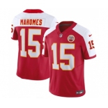 Men’s Kansas City Chiefs #15 Patrick Mahomes Red White 2023 F.U.S.E. Vapor Untouchable Limited Football Stitched Jersey