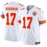 Men’s Kansas City Chiefs #17 Mecole Hardman White 2024 F.U.S.E. Vapor Untouchable Limited Stitched Football Jersey