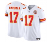 Men’s Kansas City Chiefs #17 Mecole Hardman White 2024 F.U.S.E. Vapor Untouchable Limited Stitched Football Jersey