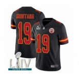 Men's Kansas City Chiefs #19 Joe Montana Limited Black Rush Vapor Untouchable Super Bowl LIV Bound Football Jersey