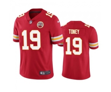 Men's Kansas City Chiefs #19 Kadarius Toney Red Vapor Untouchable Limited Stitched Football Jersey