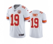 Men's Kansas City Chiefs #19 Kadarius Toney White Vapor Untouchable Limited Stitched Football Jersey