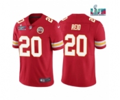 Men's Kansas City Chiefs #20 Justin Reid Red Super Bowl LVII Patch Vapor Untouchable Limited Stitched Jersey