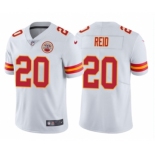 Men's Kansas City Chiefs #20 Justin Reid White Vapor Limited Football Jersey Stitched