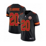 Men's Kansas City Chiefs #20 Morris Claiborne Limited Black Rush Vapor Untouchable Football Jersey