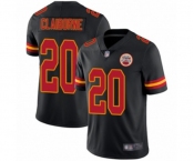 Men's Kansas City Chiefs #20 Morris Claiborne Limited Black Rush Vapor Untouchable Football Jersey