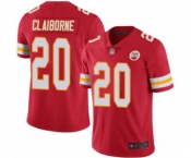 Men's Kansas City Chiefs #20 Morris Claiborne Red Team Color Vapor Untouchable Limited Player Football Jersey