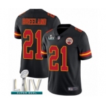 Men's Kansas City Chiefs #21 Bashaud Breeland Limited Black Rush Vapor Untouchable Super Bowl LIV Bound Football Jersey