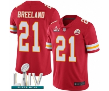 Men's Kansas City Chiefs #21 Bashaud Breeland Red Team Color Vapor Untouchable Limited Player Super Bowl LIV Bound Football Jersey