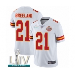 Men's Kansas City Chiefs #21 Bashaud Breeland White Vapor Untouchable Limited Player Super Bowl LIV Bound Football Jersey