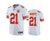 Men's Kansas City Chiefs #21 Trent McDuffie White Vapor Untouchable Limited Stitched Football Jersey