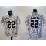 Men's Kansas City Chiefs #22 Trent McDuffie Arctic Camo 2024 FUSE Salute to Service Limited Stitched Jersey