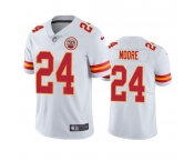 Men's Kansas City Chiefs #24 Skyy Moore White Vapor Untouchable Limited Stitched Football Jersey