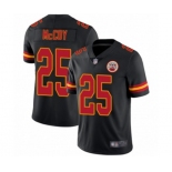 Men's Kansas City Chiefs #25 LeSean McCoy Limited Black Rush Vapor Untouchable Football Jersey