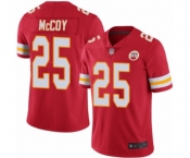 Men's Kansas City Chiefs #25 LeSean McCoy Red Team Color Vapor Untouchable Limited Player Football Jersey