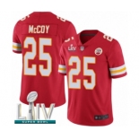 Men's Kansas City Chiefs #25 LeSean McCoy Red Team Color Vapor Untouchable Limited Player Super Bowl LIV Bound Football Jersey