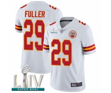 Men's Kansas City Chiefs #29 Kendall Fuller White Vapor Untouchable Limited Player Super Bowl LIV Bound Football Jersey