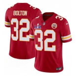 Men’s Kansas City Chiefs #32 Nick Bolton Red F.U.S.E. Super Bowl LVIII Patch Vapor Untouchable Limited Football Stitched Jersey