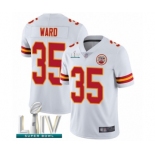 Men's Kansas City Chiefs #35 Charvarius Ward White Vapor Untouchable Limited Player Super Bowl LIV Bound Football Jersey