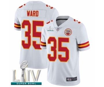 Men's Kansas City Chiefs #35 Charvarius Ward White Vapor Untouchable Limited Player Super Bowl LIV Bound Football Jersey