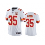 Men's Kansas City Chiefs #35 Jaylen Watson White Vapor Untouchable Limited Stitched Football Jersey