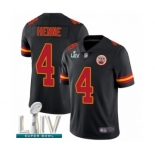 Men's Kansas City Chiefs #4 Chad Henne Limited Black Rush Vapor Untouchable Super Bowl LIV Bound Football Jersey