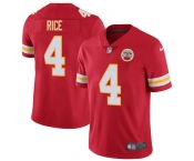 Men’s Kansas City Chiefs #4 Rashee Rice Red Vapor Untouchable Limited Stitched Football Jersey