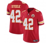 Men's Kansas City Chiefs #42 Carson Steele Red Vapor Untouchable Limited Football Stitched Jersey