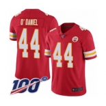 Men's Kansas City Chiefs #44 Dorian O'Daniel Red Team Color Vapor Untouchable Limited Player 100th Season Football Jersey