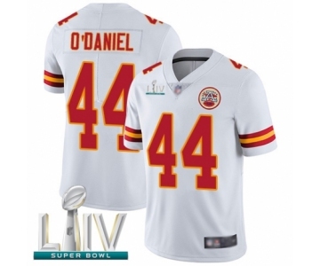 Men's Kansas City Chiefs #44 Dorian O'Daniel White Vapor Untouchable Limited Player Super Bowl LIV Bound Football Jersey