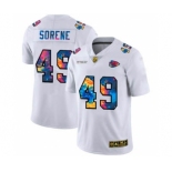 Men's Kansas City Chiefs #49 Daniel Sorensen White Multi-Color 2020 Football Crucial Catch Limited Football Jersey