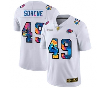 Men's Kansas City Chiefs #49 Daniel Sorensen White Multi-Color 2020 Football Crucial Catch Limited Football Jersey