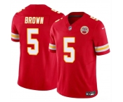 Men’s Kansas City Chiefs #5 Hollywood Brown Red 2023 F.U.S.E Vapor Untouchable Limited Football Stitched Jersey