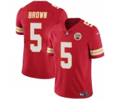 Men’s Kansas City Chiefs #5 Hollywood Brown Red Vapor Untouchable Limited Football Stitched Jersey